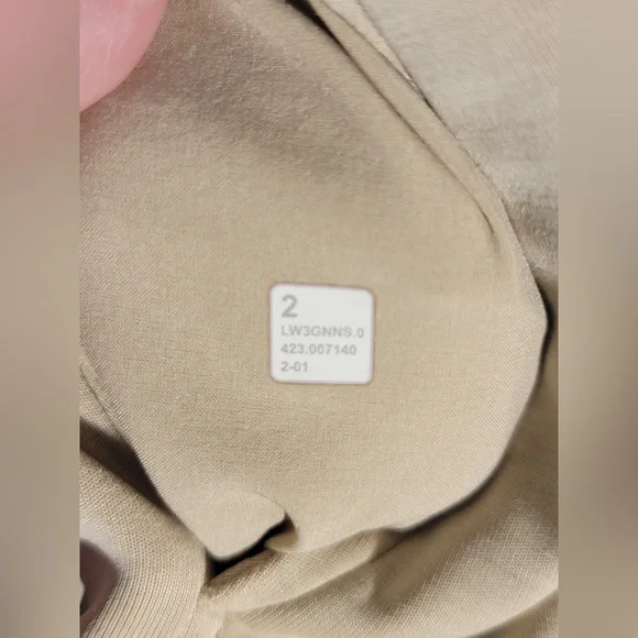 Lululemon Softstreme Cinch-Waist Jacket Trench Tan•Full Zip Pocketed Jacket•XS/2 - Picture 10 of 16